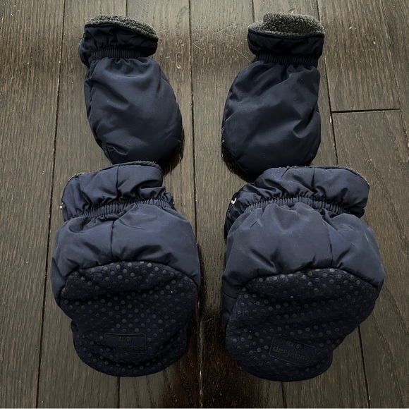 Gap Baby Boy’s Navy One Piece Down Filled Puffer Snowsuit 6-12 Months - Picture 4 of 6